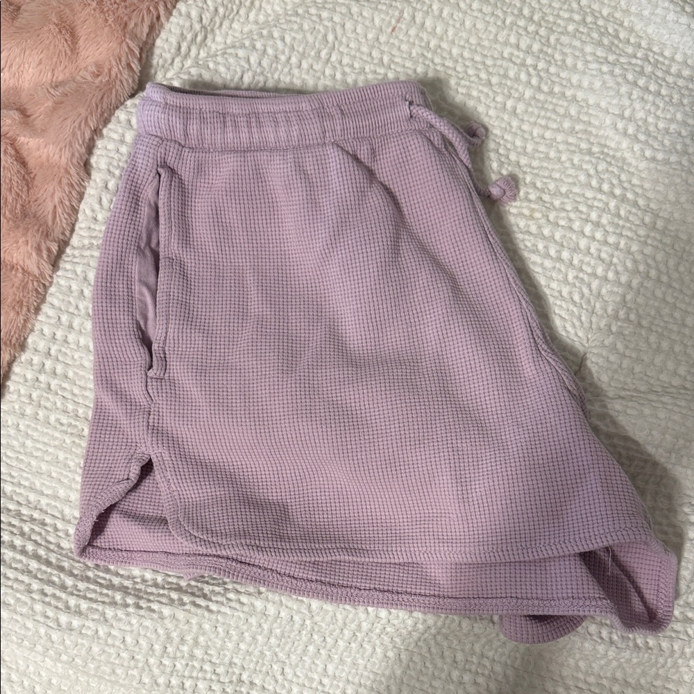 Brandy Melville light purple thermal shorts